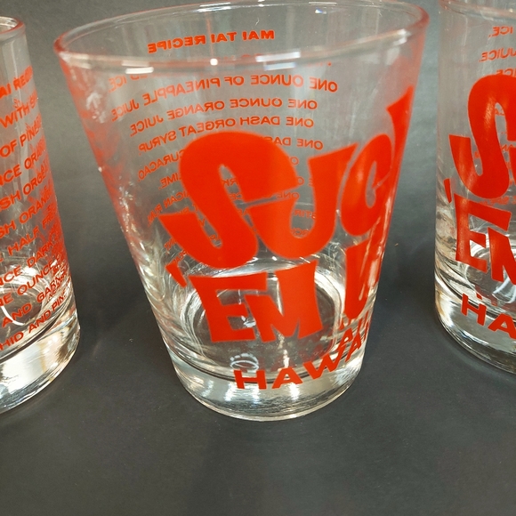 Vintage Libbey Suck Em Up Don Ho Whiskey Cocktail Glasses Set of 4 - Picture 8 of 8